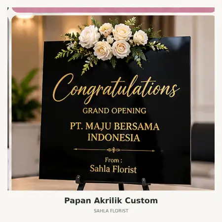 Papan Bunga Akrilik Gunungpati